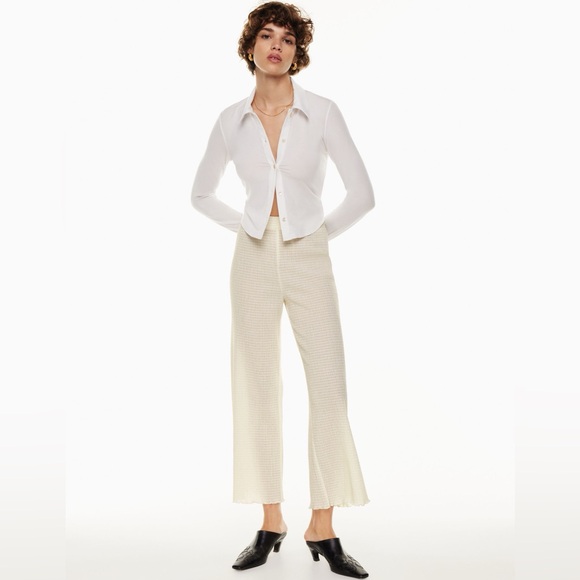 Aritzia Wilfred Verona Pant Size Small in Hayward Birch/Espace - Picture 2 of 7